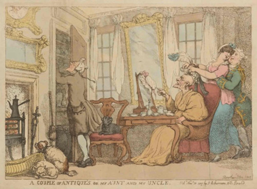 Antiques couple hair - hair, gb