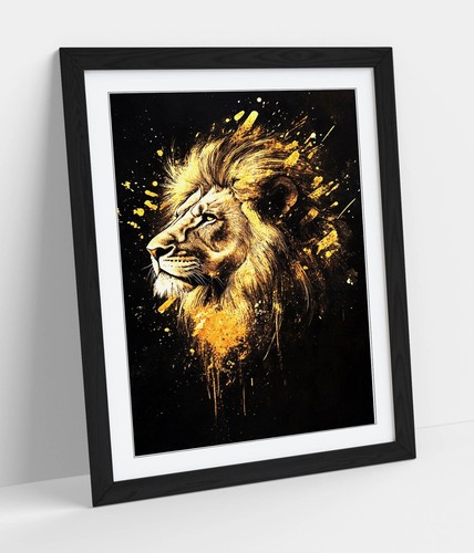 Abstract lion head - lion,