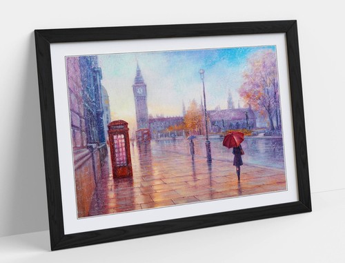 London street city - london, watercolour