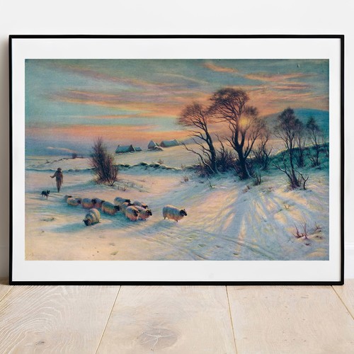 Art print the winter glow - print, by