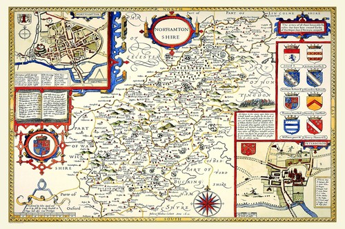 Old map northamptonshire - ,