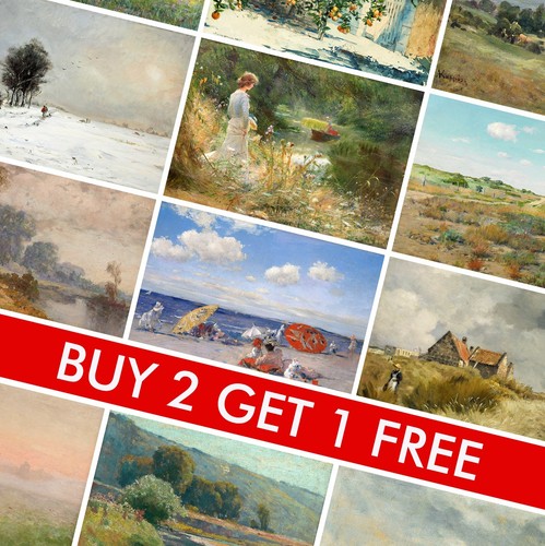 Vintage landscape art - vintage,