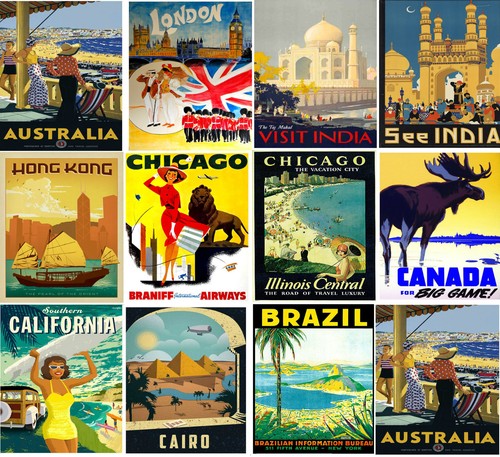 Huge laminated travel - travel, railways