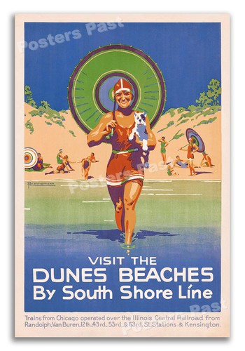 1920s visit the beaches - beaches, lake