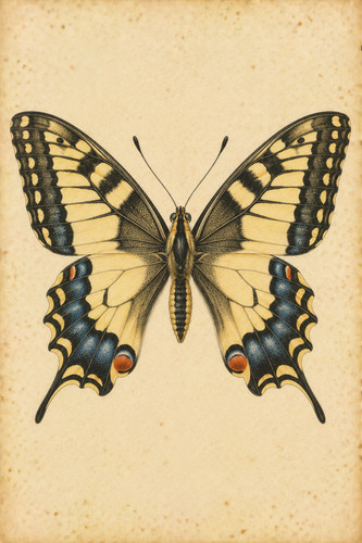 304 antique butterfly - 304., _