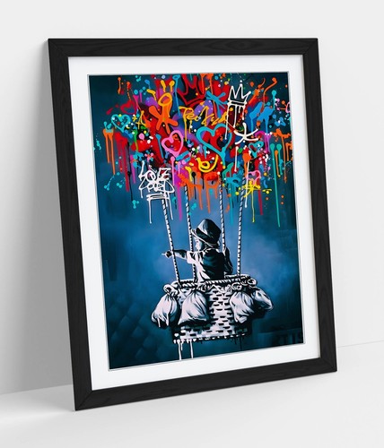Banksy boy hot - boy, balloon