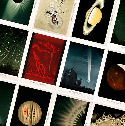 Vintage space posters retro - space,