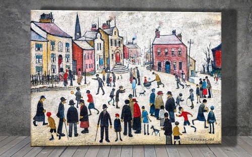 Lowry people standing - l.,