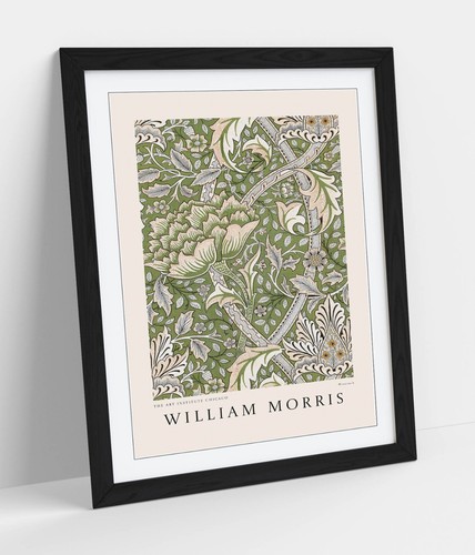 William morris green floral - william,