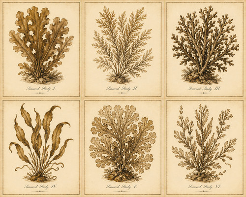 196 antique seaweed - 196.,