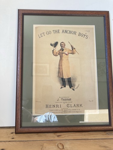 Framed antique victorian sheet - victorian,
